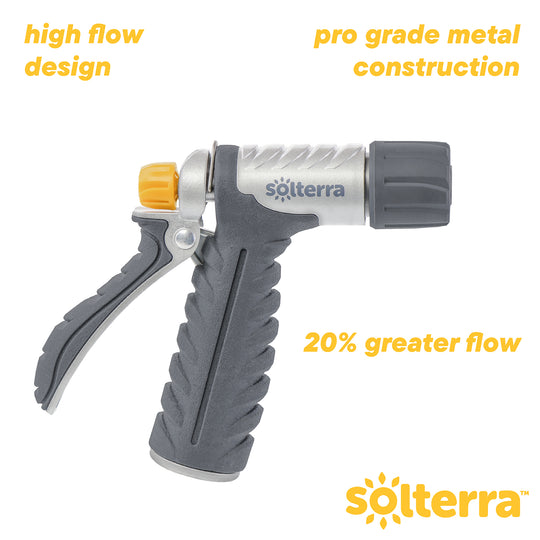 Pro Series Adjustable Metal Hose Nozzle with Rear Trigger