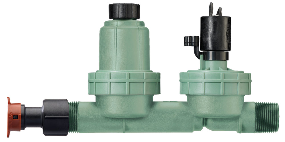 1-in. MPT 4-in-1 Drip Sprinkler Valve, Filter, Pressure Regulator, and Drip Irrigation Tubing Adapter