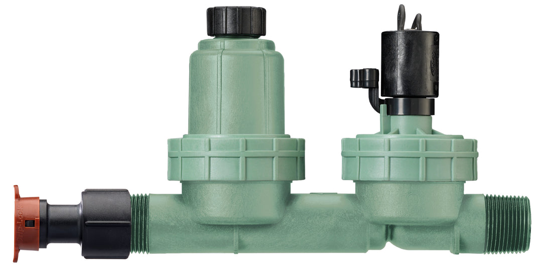 1-in. MPT 4-in-1 Drip Sprinkler Valve, Filter, Pressure Regulator, and Drip Irrigation Tubing Adapter
