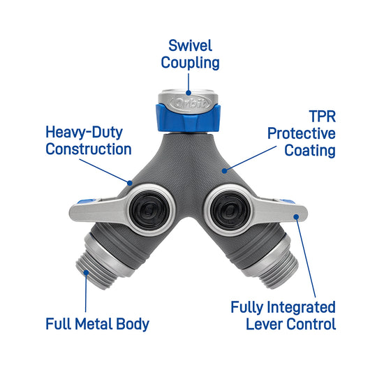 Orbit XL 2-Way Garden Hose Splitter