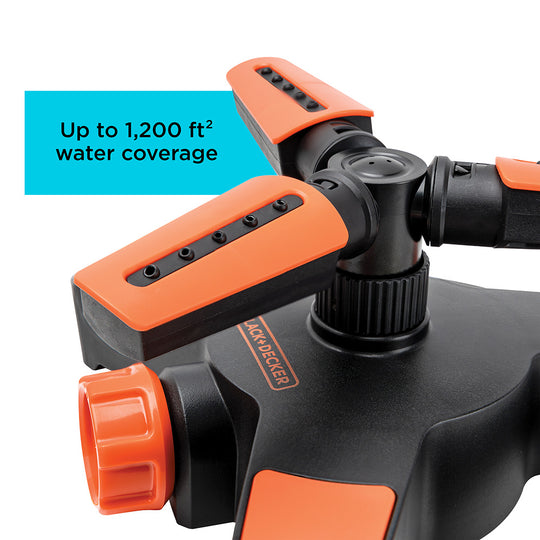 BLACK+DECKER® 3-Arm Adjustable Sprinkler