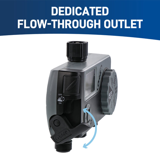 3 Outlet Hose Faucet Timer (2 Digital/1 Manual)