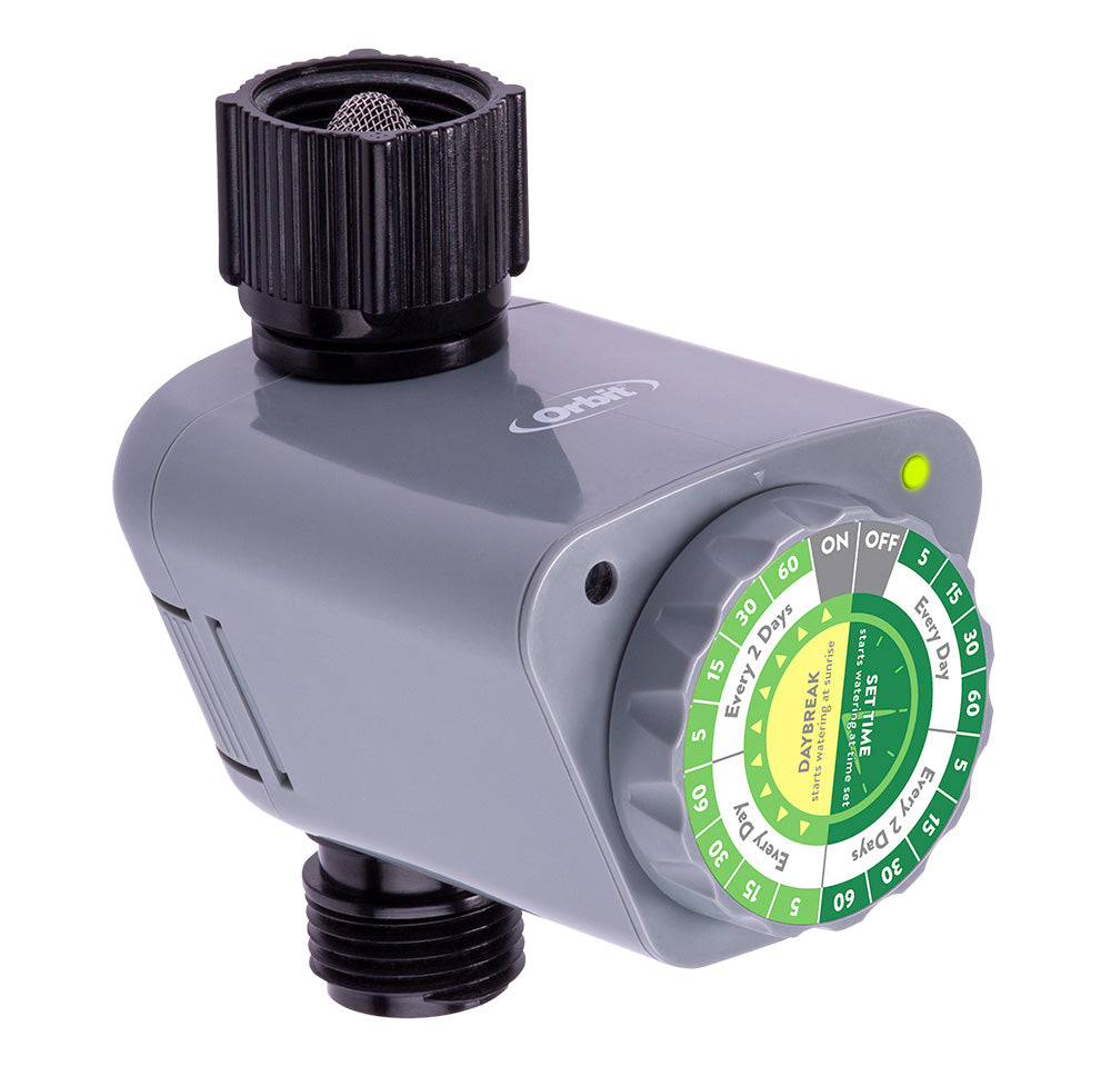 62045 - 1 Outlet Programmable Daybreak Hose Watering Timer, (side view).