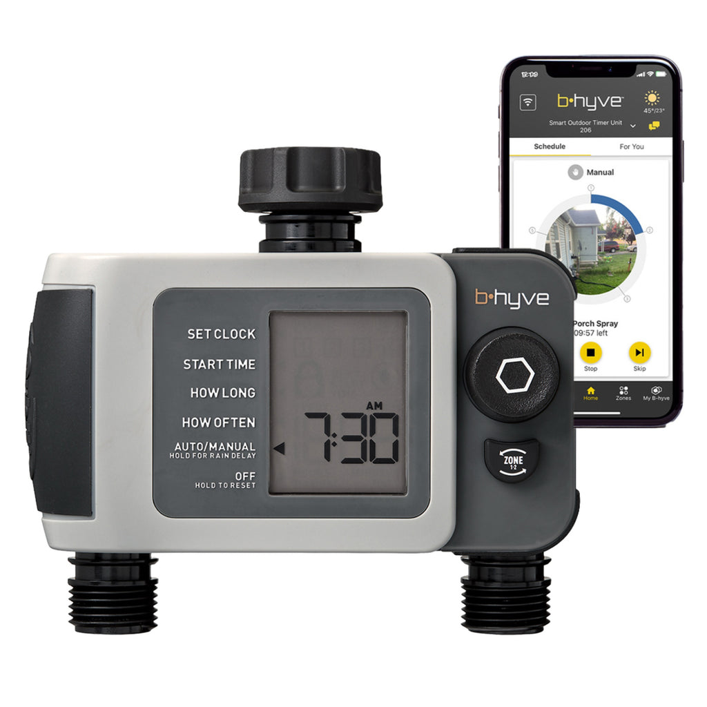 Temporizador de grifo para manguera B-hyve XD de 2 salidas con Bluetooth | 24632