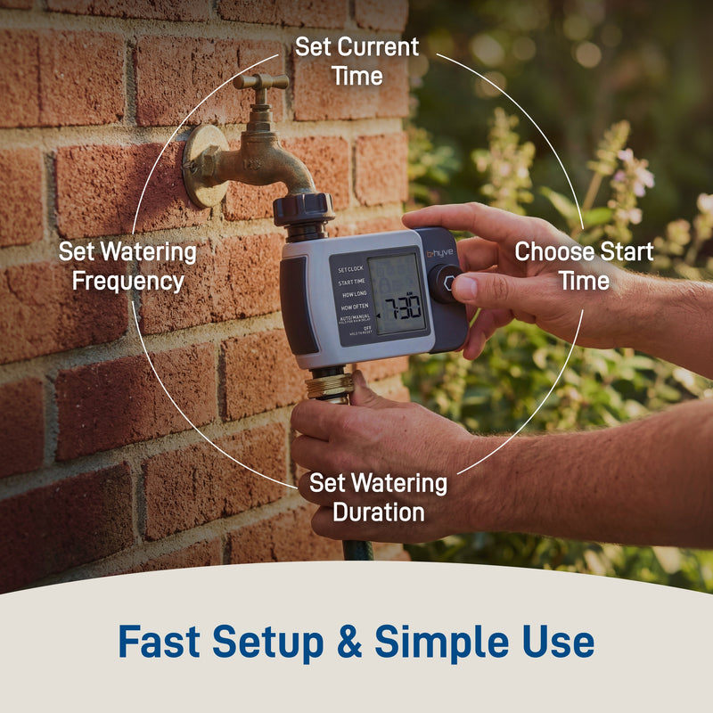 B-hyve XD 1-Outlet Smart Hose Faucet Sprinkler Timer with B-hyve Smart Gen 2 Hub | 24516