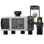 Temporizador de riego inteligente para grifo de manguera de 4 salidas B-hyve XD con hub inteligente B-hyve de 2.ª generación | 24639