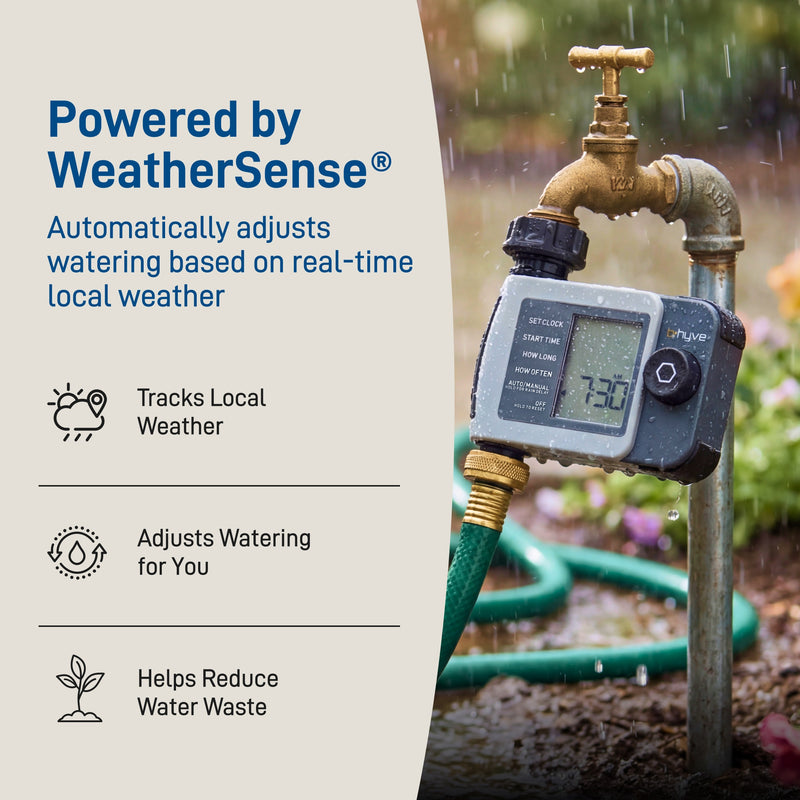 B-hyve XD 1-Outlet Smart Hose Faucet Sprinkler Timer with B-hyve Smart Gen 2 Hub | 24516