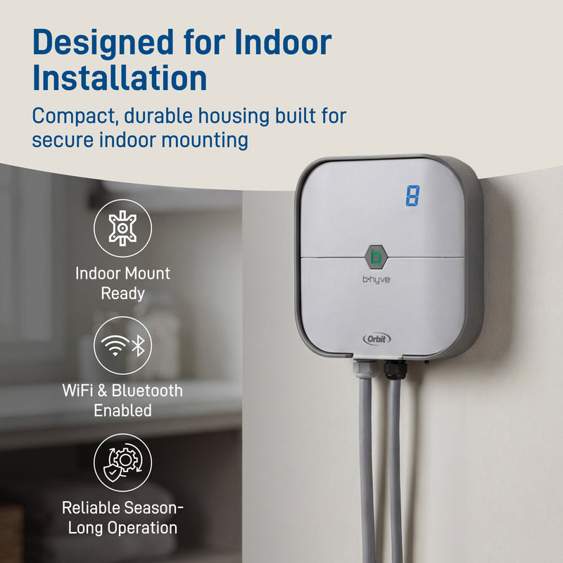 Orbit 57925 B-hyve 8-Zone Smart Indoor Sprinkler Controller