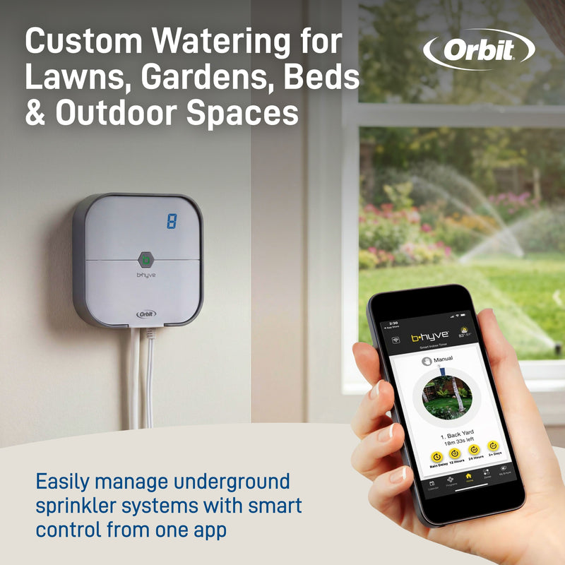 Orbit 57925 B-hyve 8-Zone Smart Indoor Sprinkler Controller