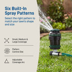 Aspersor de engranajes H2O-Six® con estaca metálica en T 58573