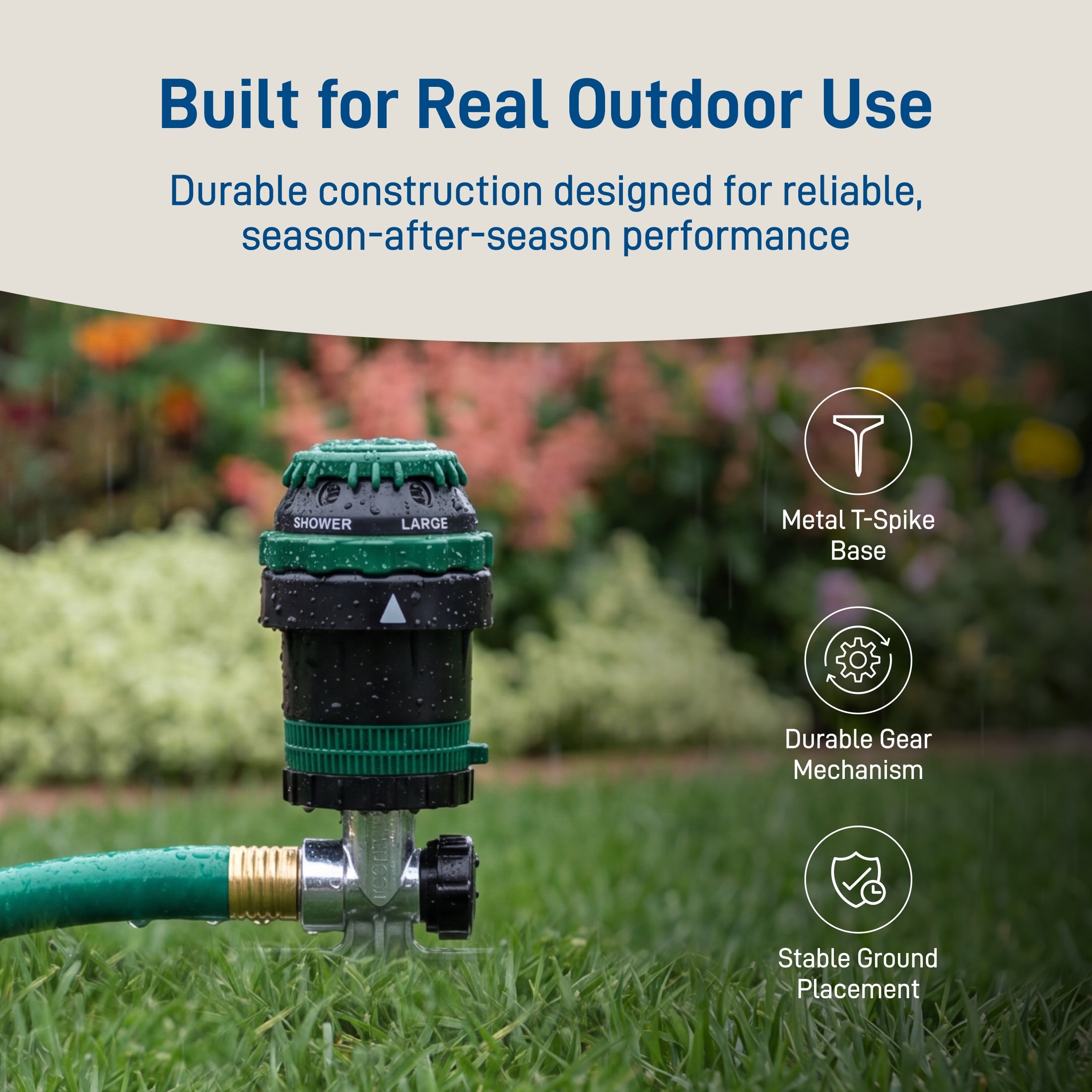 H2O-Six® Gear Drive Sprinkler Head on Spike — Orbit