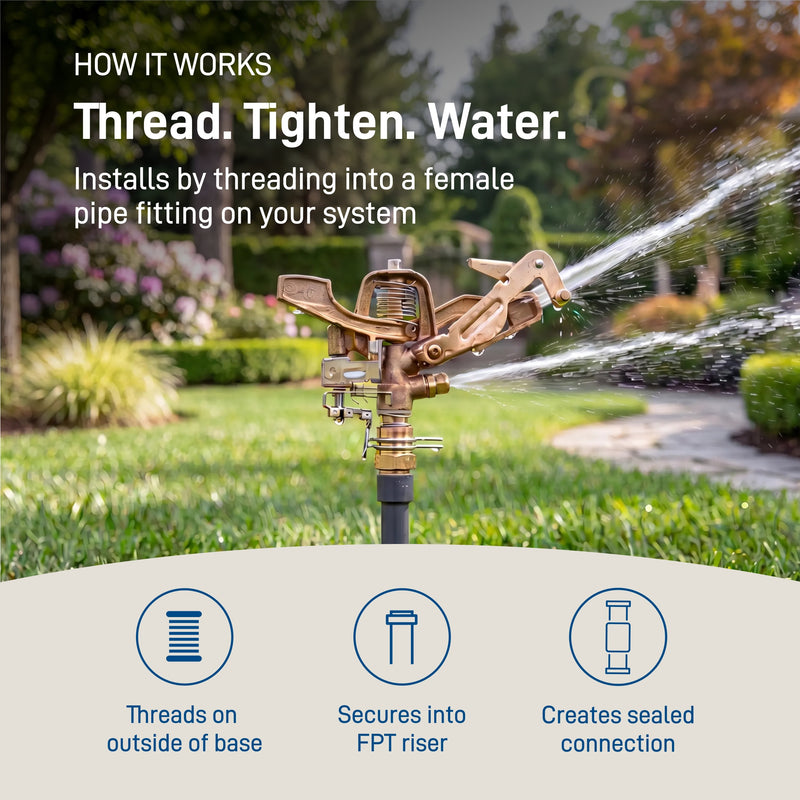 3/4 in. MPT Brass Impact Sprinkler Head | 55016
