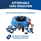 One Zone, In-Ground Sprinkler System with Blu-Lock Tubing System and B-hyve Wi-Fi Smart Hose Faucet Timer | 50024