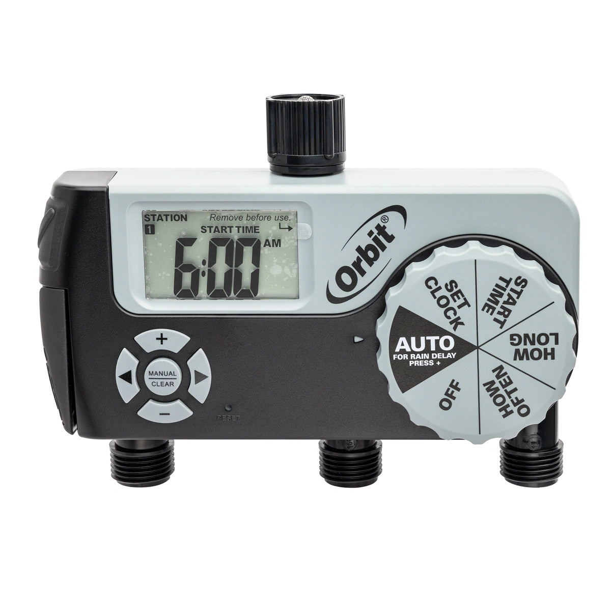 Temporizador de grifo para manguera de 3 salidas (1 manual/2 digitales) | 56233D
