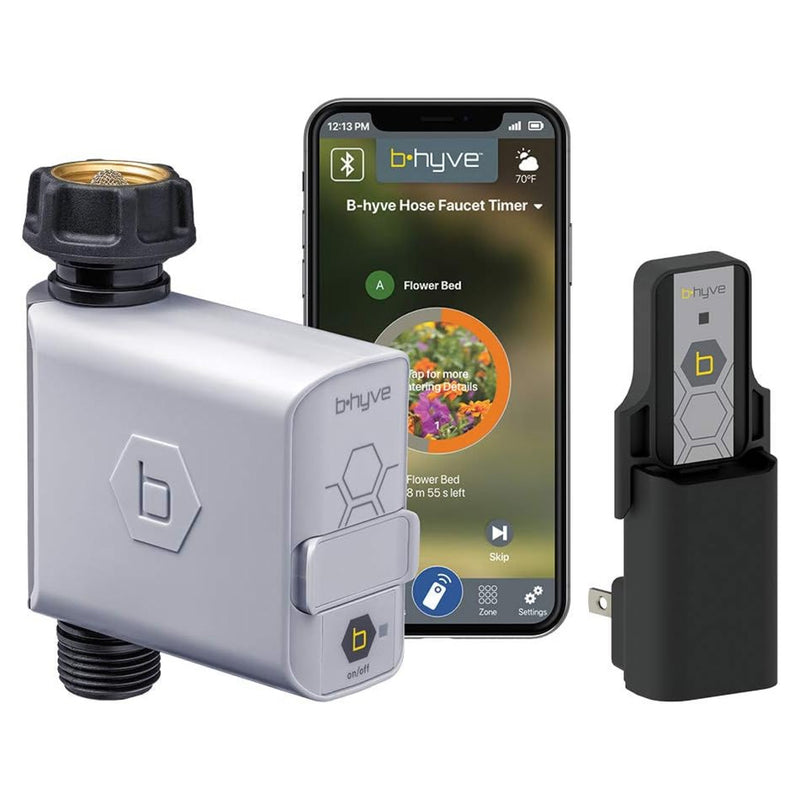 B-hyve Gen 1 Smart Hose Watering Timer 2-pack with Hub 21026