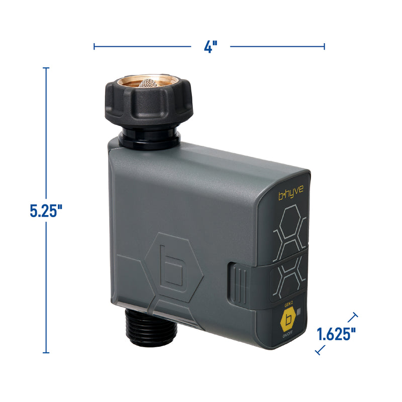 B-hyve Bluetooth 1-Outlet Hose Faucet Timer 21205
