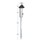 Soporte de pincho para carrete de manguera retráctil 22544