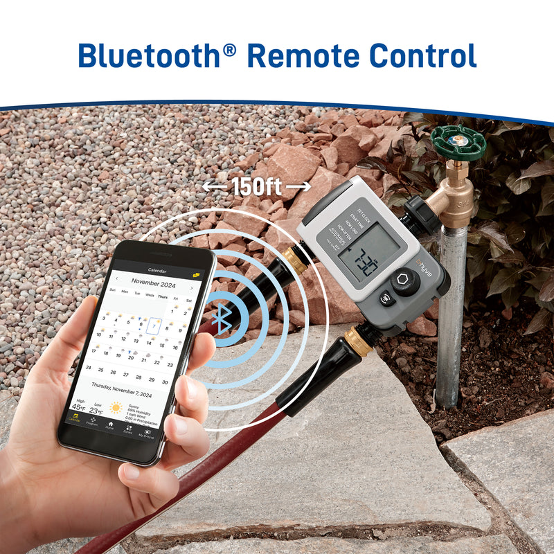 B-hyve XD Bluetooth 2-Outlet Hose Faucet Timer w/Hub 24637