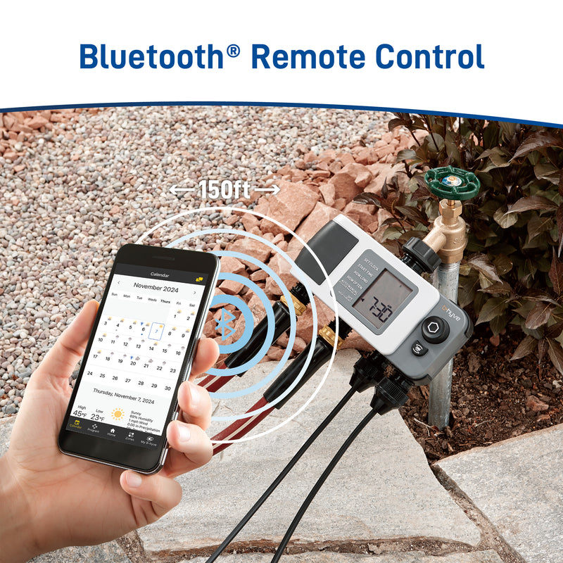 B-hyve XD Bluetooth 4-Outlet Hose Faucet Timer 24634