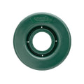 Green plastic wheel with 'Orbit' branding on a white background