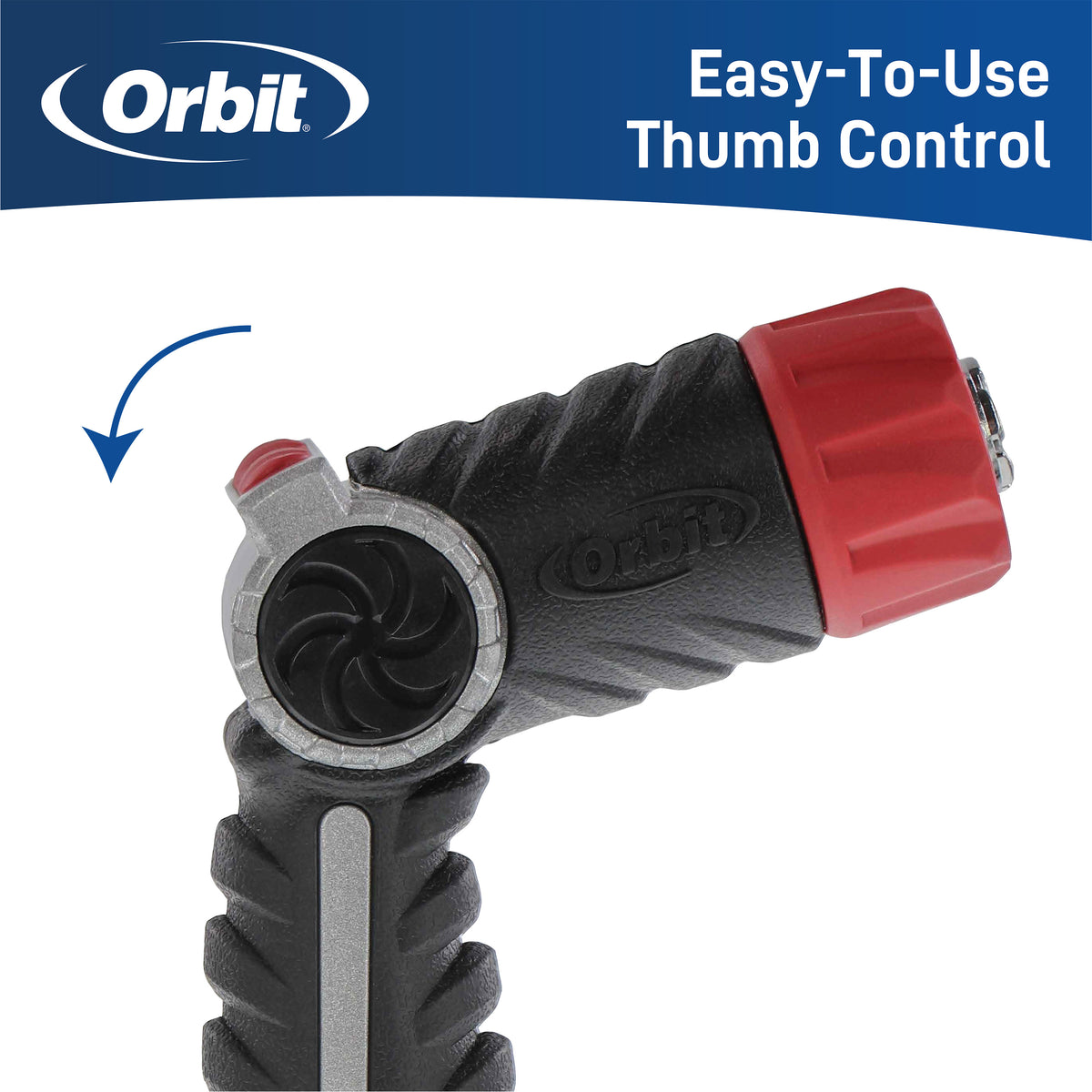 Boquilla de manguera de metal con control de pulgar y rociado ajustable Pro Series | 28613