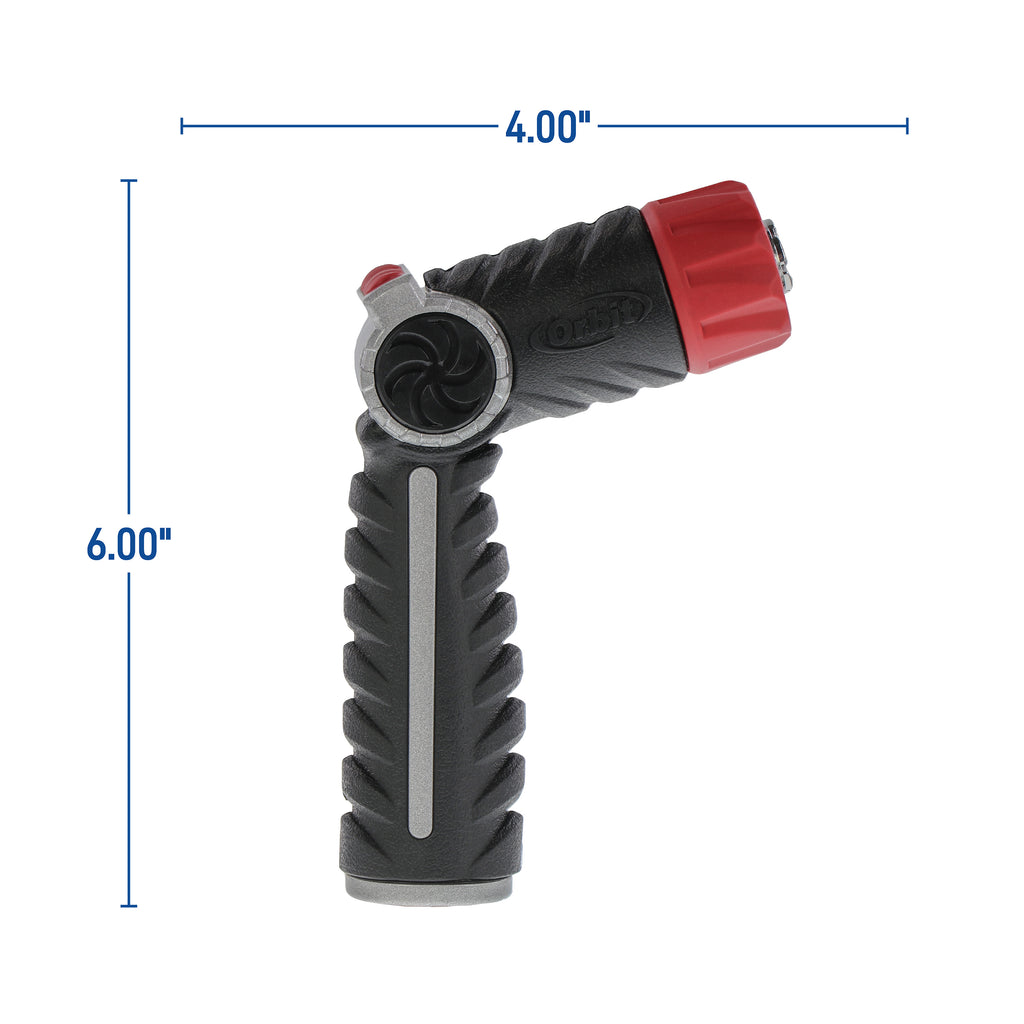 Boquilla de manguera de metal con control de pulgar y rociado ajustable Pro Series | 28613