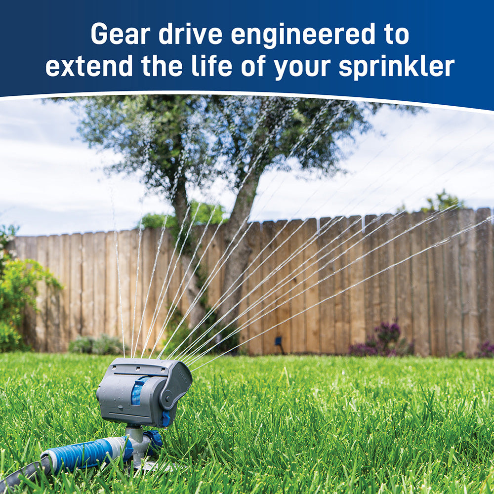 Compact Oscillating Sprinkler on Metal Spike - 4,000 Sq Ft