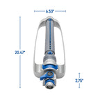 Aspersor oscilante de engranajes Orbit Elevated de 4,500 pies cuadrados con barra recta de metal 26970