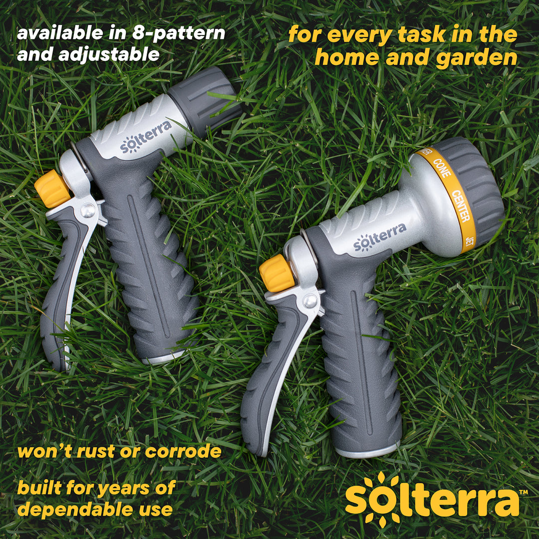 Pro Series 8-Pattern Garden Hose Nozzle with Rear Trigger