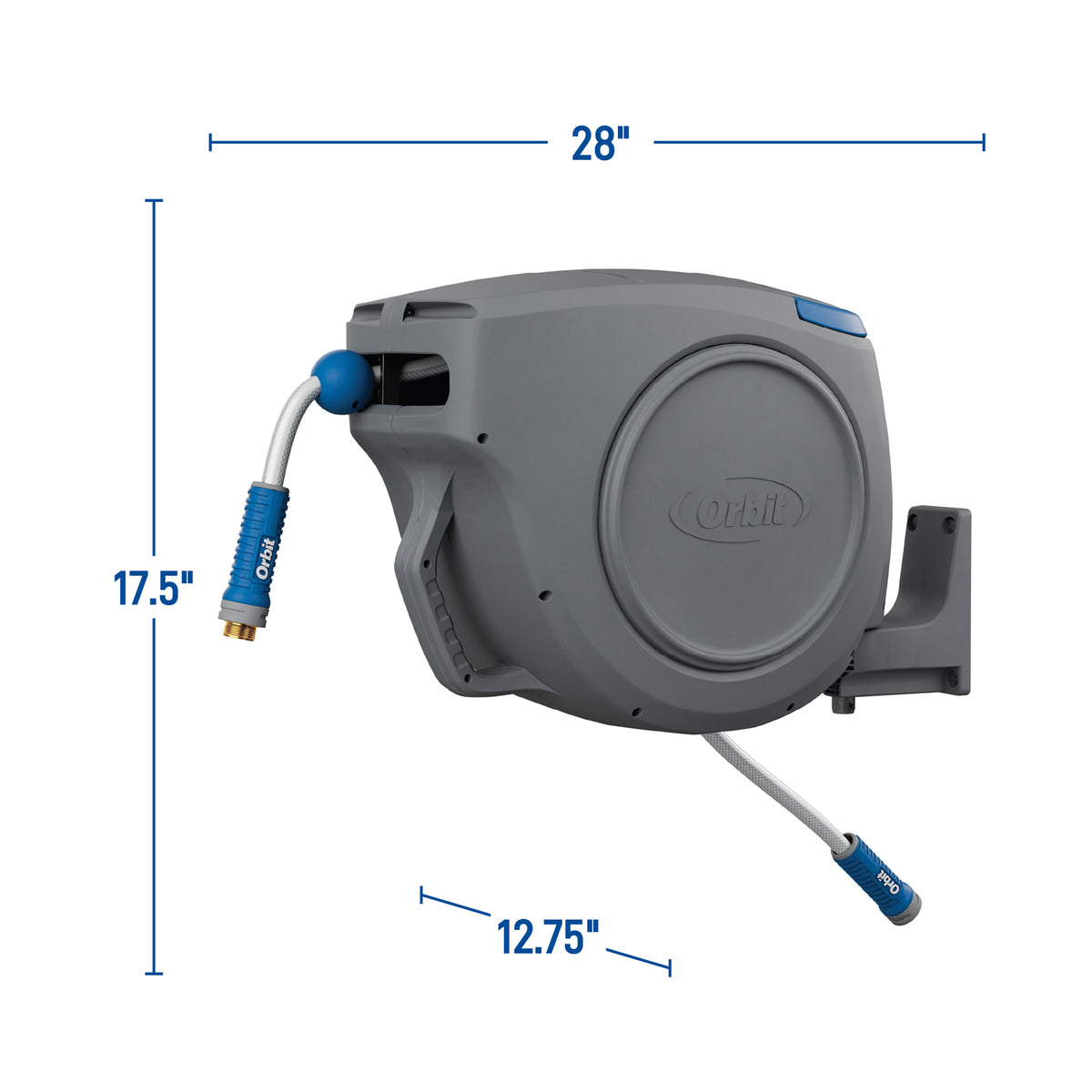 Orbit Carrete de manguera retráctil automático de 15,2 m x 1,6 cm 28229