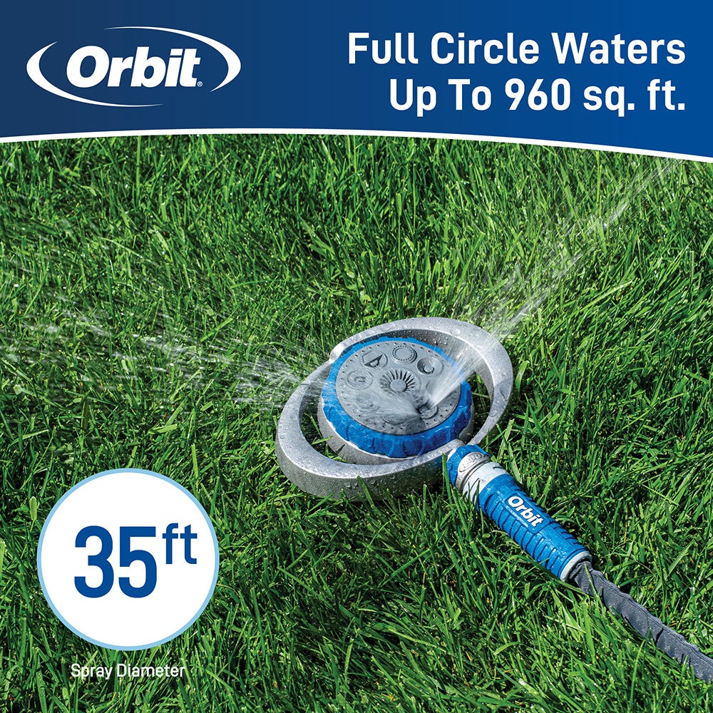 Orbit Metal 8-Pattern Turret Sprinkler