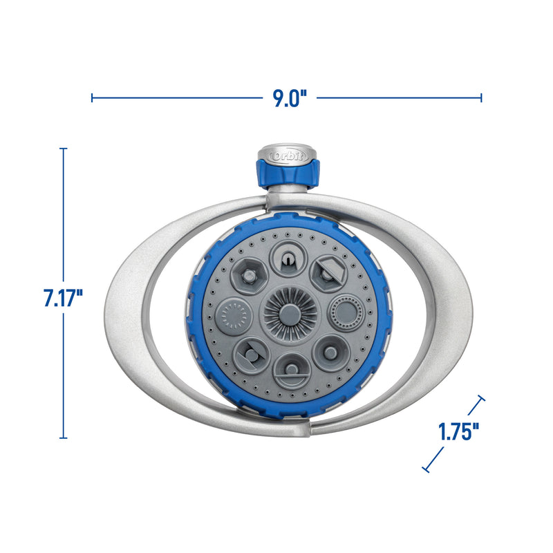 Orbit Elevated 8-Pattern Metal Turret Sprinkler