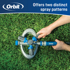 Aspersor giratorio de 3 brazos Orbit Elevated con base 28253