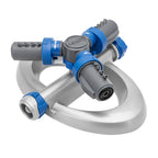 Aspersor giratorio de 3 brazos Orbit Elevated con base 28253