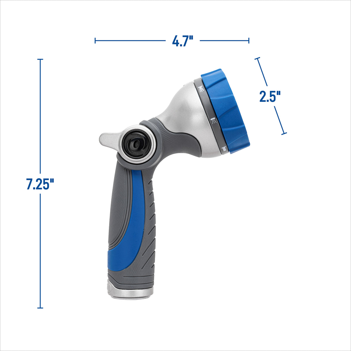 Boquilla de metal Orbit Elevated de 7 patrones con control de pulgar 28272