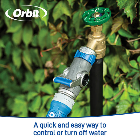 Orbit Heavy-Duty Shut-Off Hose Connector