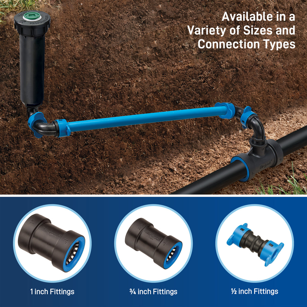 Conector en T Blu-Lock de 1/2" x MPT de 1/2" 31979