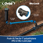 Te reductor Blu-Lock de 1" x 1/2" FPT 31671
