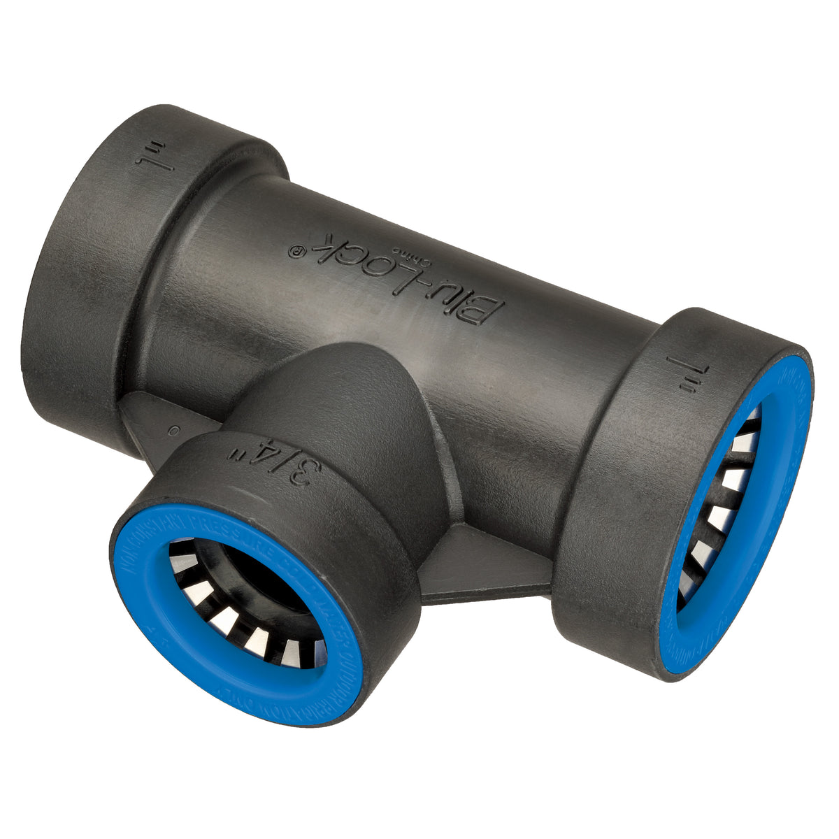 Te reductora Blu-Lock de 1" x 1" x 3/4" 31683