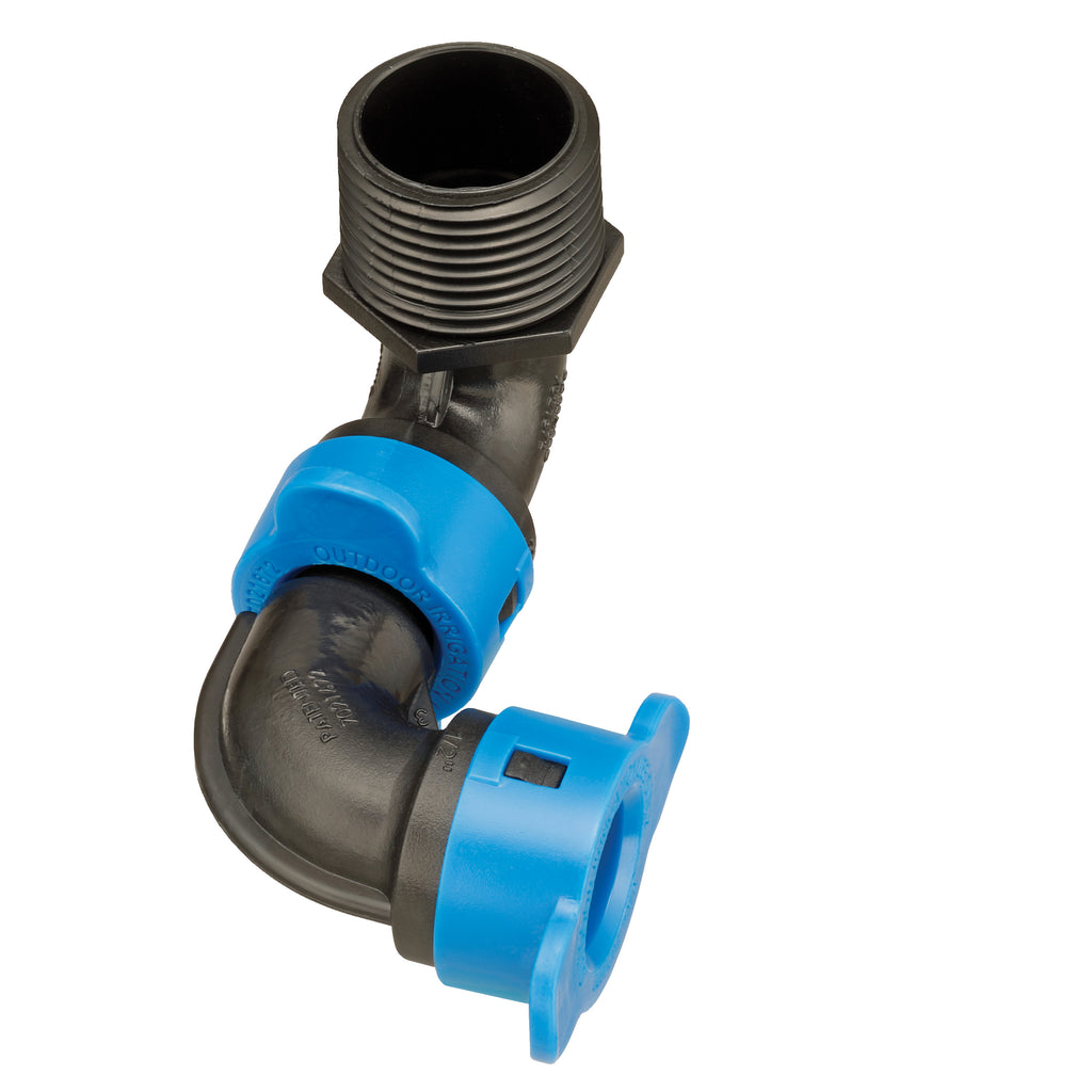 Unión pivotante Blu-Lock de 1/2" x MPT de 3/4" 31986