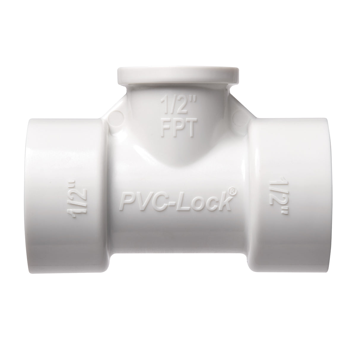 Tee de PVC-Lock de 1/2" x FPT de 1/2" 33772