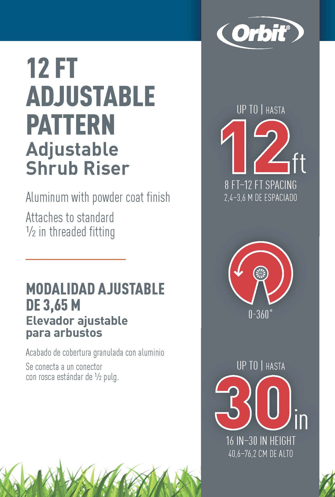 Aluminum Adjustable Shrub Risers