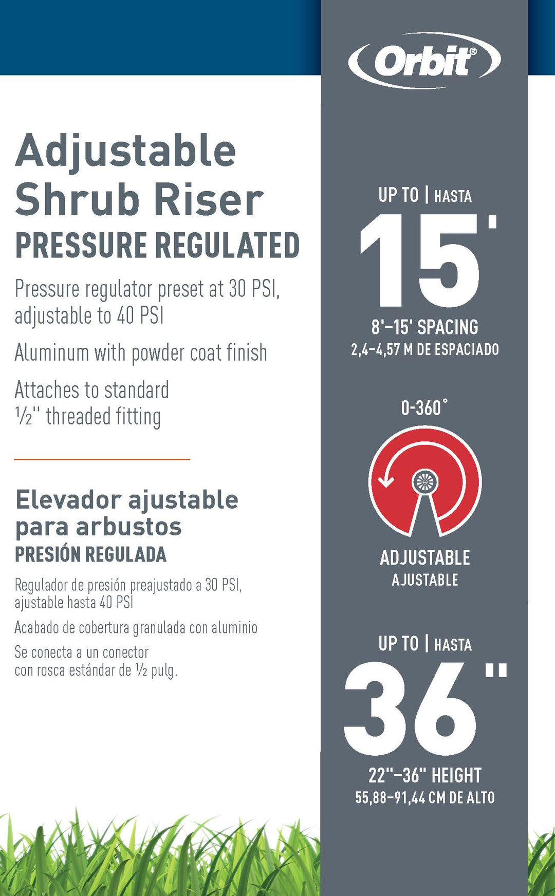 Aluminum Adjustable Shrub Risers