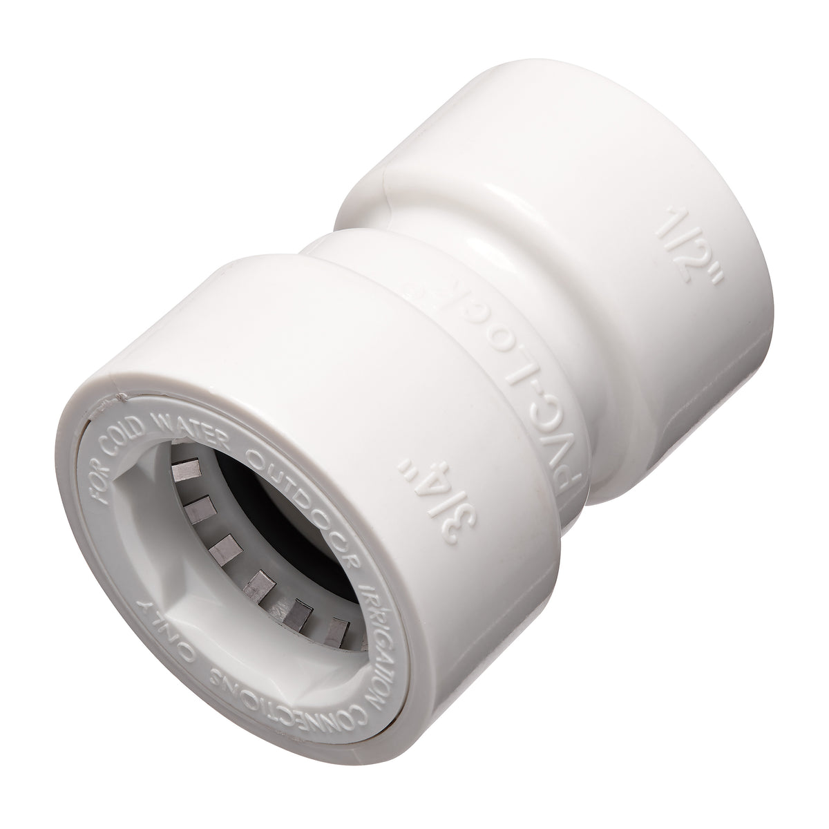 Acoplamiento reductor de PVC-Lock de 3/4" x 1/2" 34779