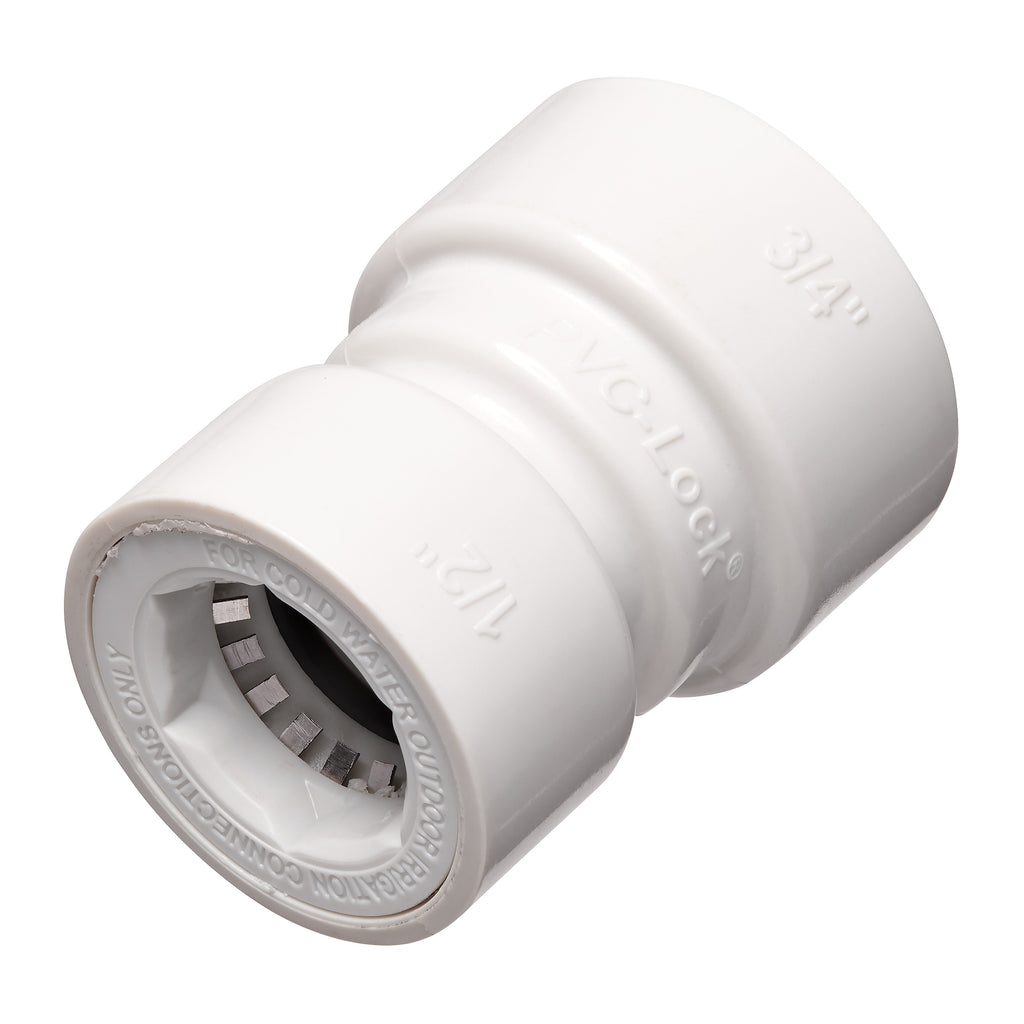 Acoplamiento reductor de PVC-Lock de 3/4" x 1/2" 34779