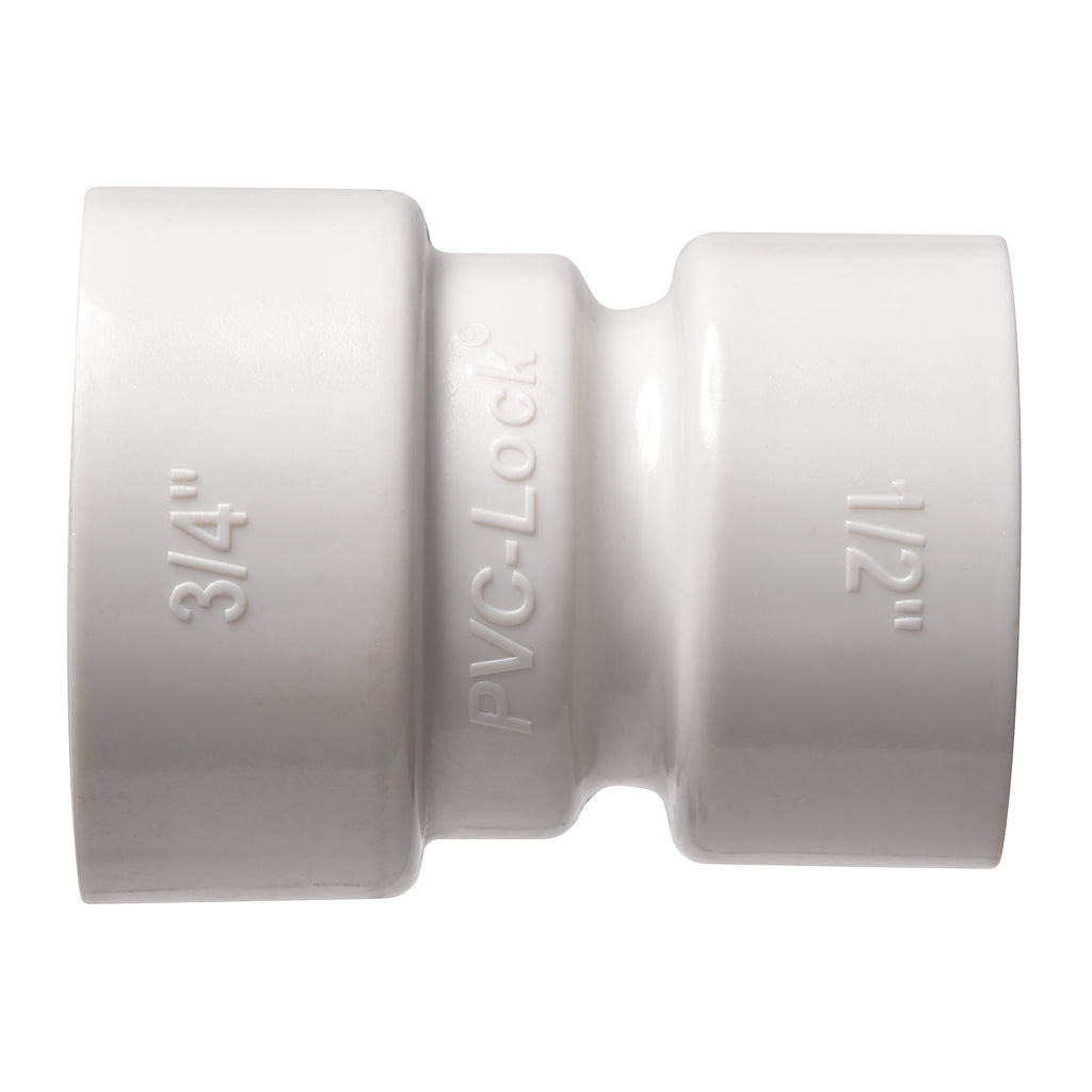 Acoplamiento reductor de PVC-Lock de 3/4" x 1/2" 34779