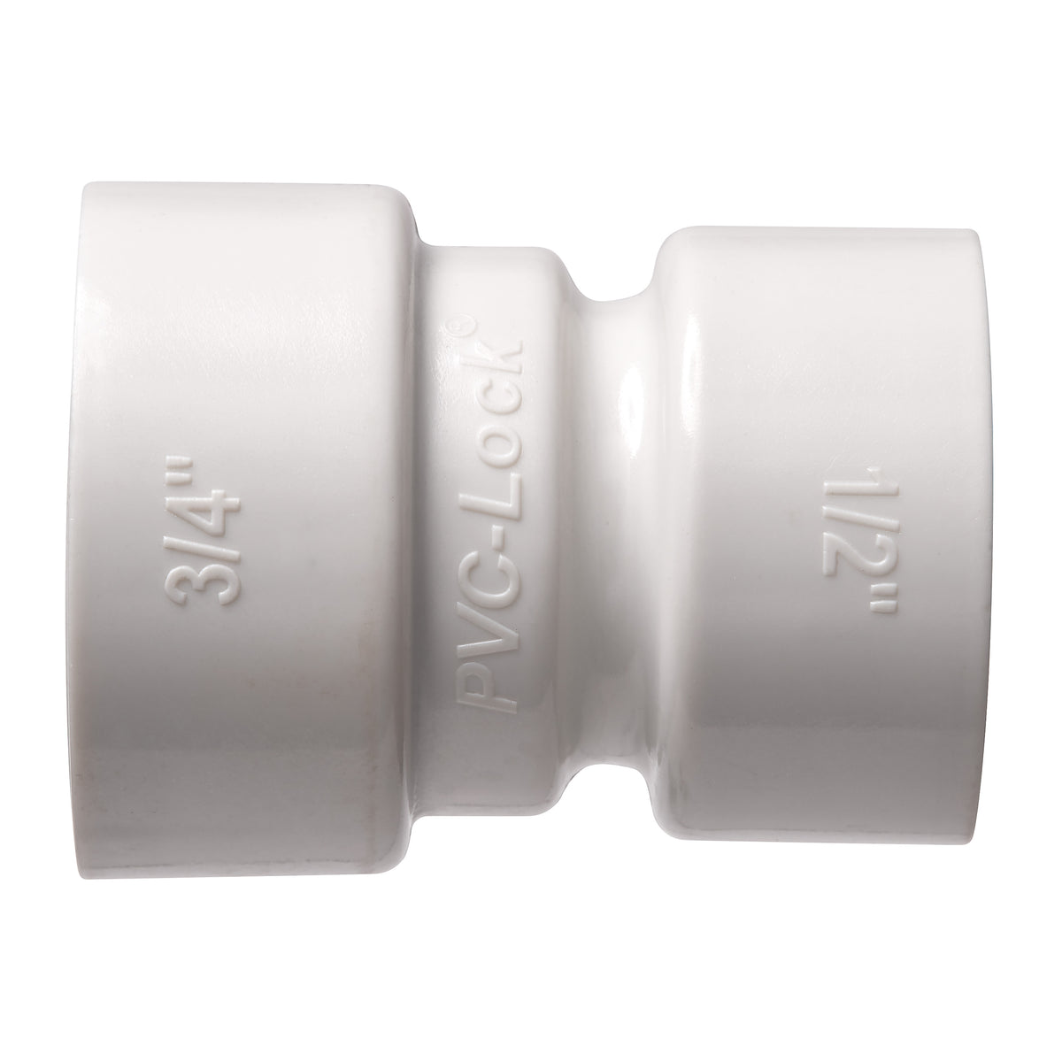 Acoplamiento reductor de PVC-Lock de 3/4" x 1/2" 34779