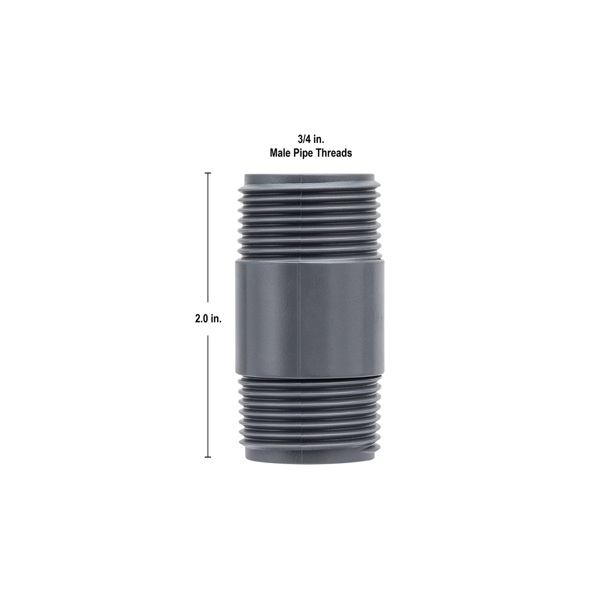Elevador de PVC para aspersor de 3/4" MPT x 2" | 38097