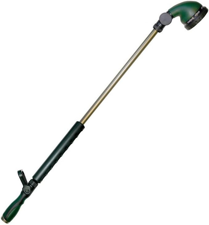 Vara de riego de 9 patrones de 36 pulgadas con control de palanca y cabezal de trinquete 58674