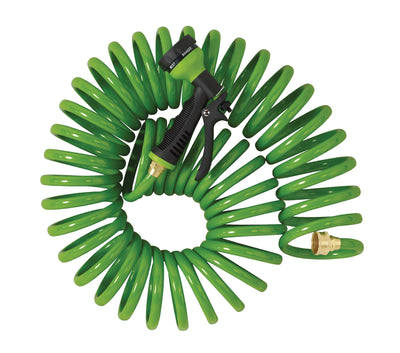 25-ft. Coil Hose with 8-Pattern Nozzle